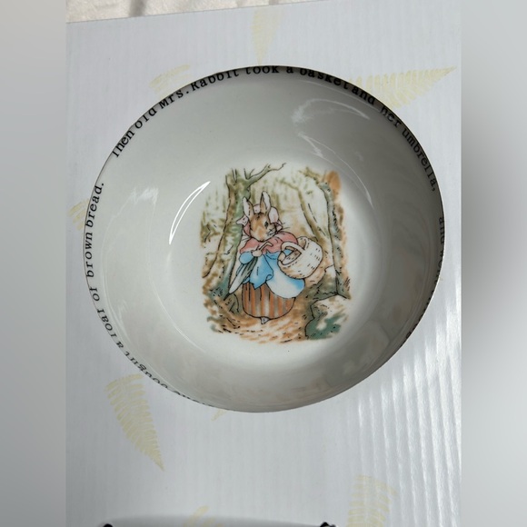 2006 Wedgwood Original PETER RABBIT Porcelain 3pc Dish Set By Beatrix Potter - Picture 9 of 12